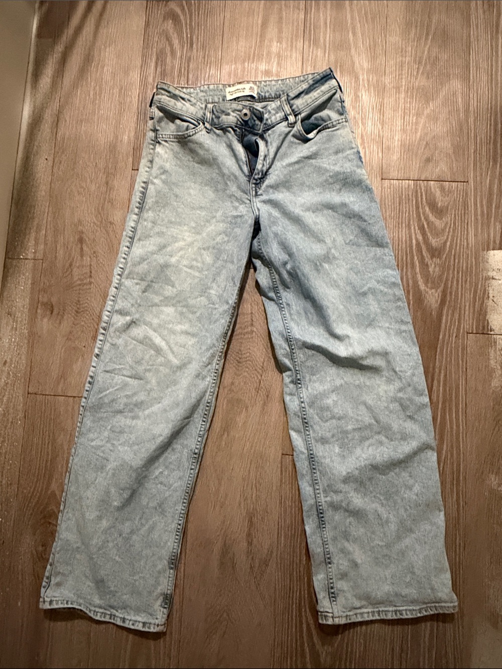 abercrombie kids Light Blue Straight Leg Jeans